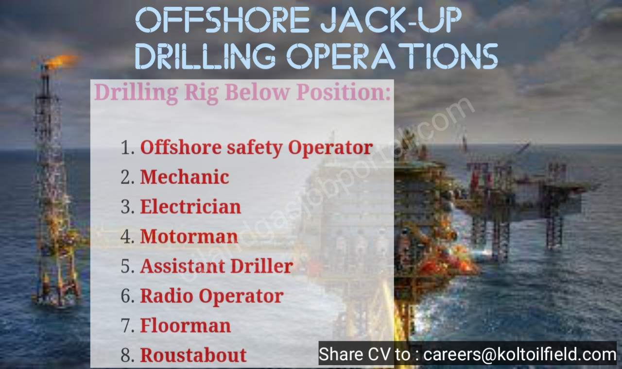 Company is actively seeking skilled and dedicated professionals to join our team for our Offshore Jack-up drilling rig operations in India.