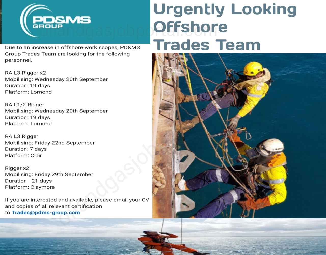 PD&MS Group Looking Offshore Trades Team  for Offshore Platform 