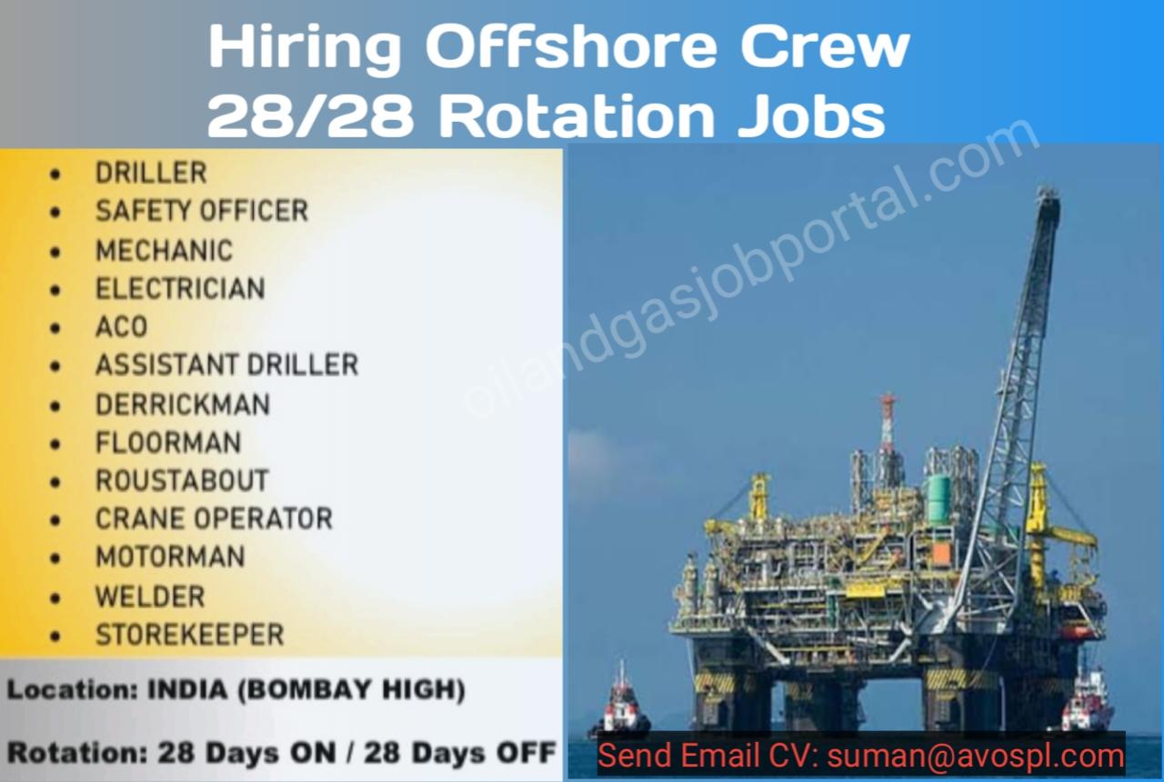 Hiring Offshore Crew only for Candidates indian Nationality