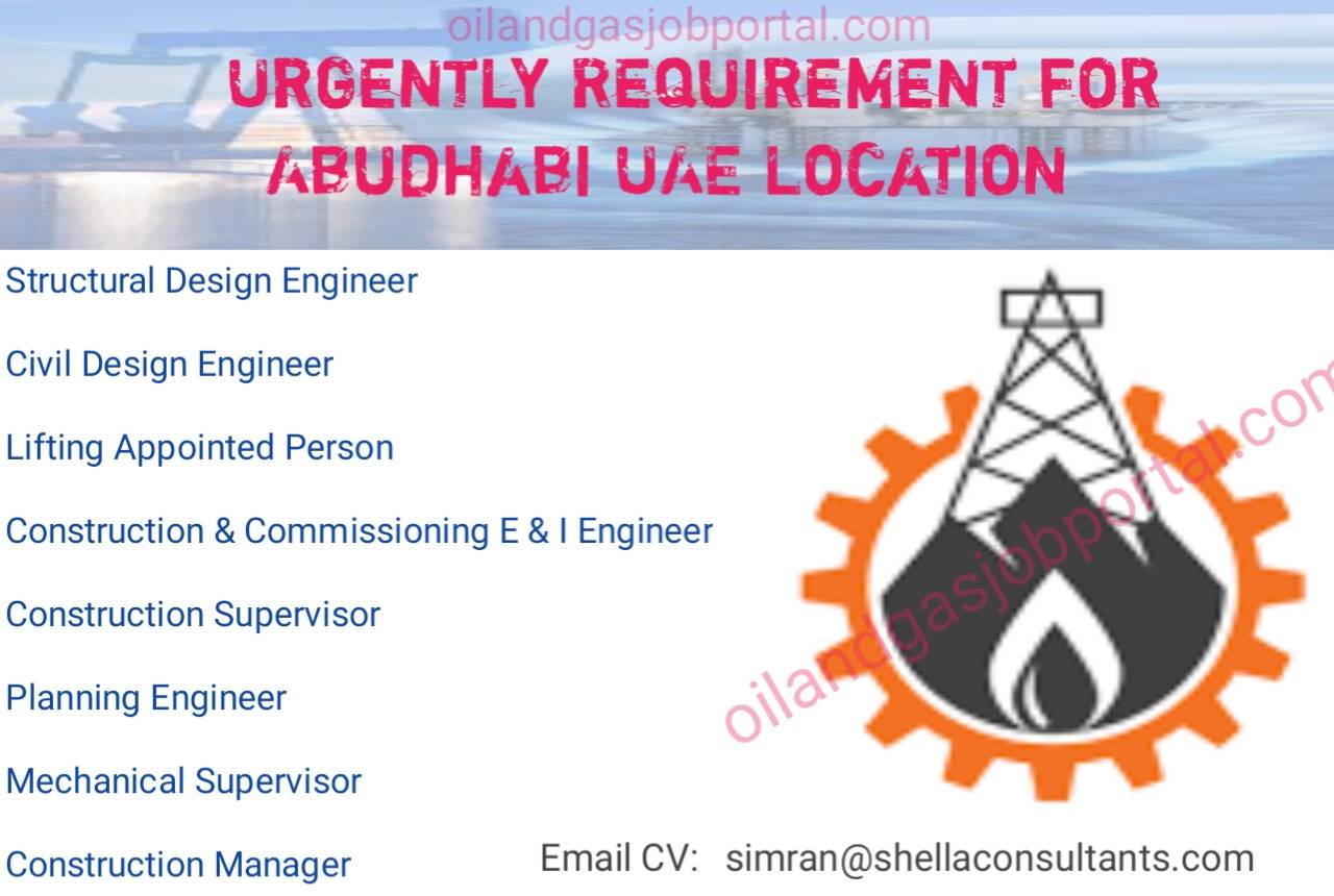 Urgently Requirement for Abudhabi UAE Location 