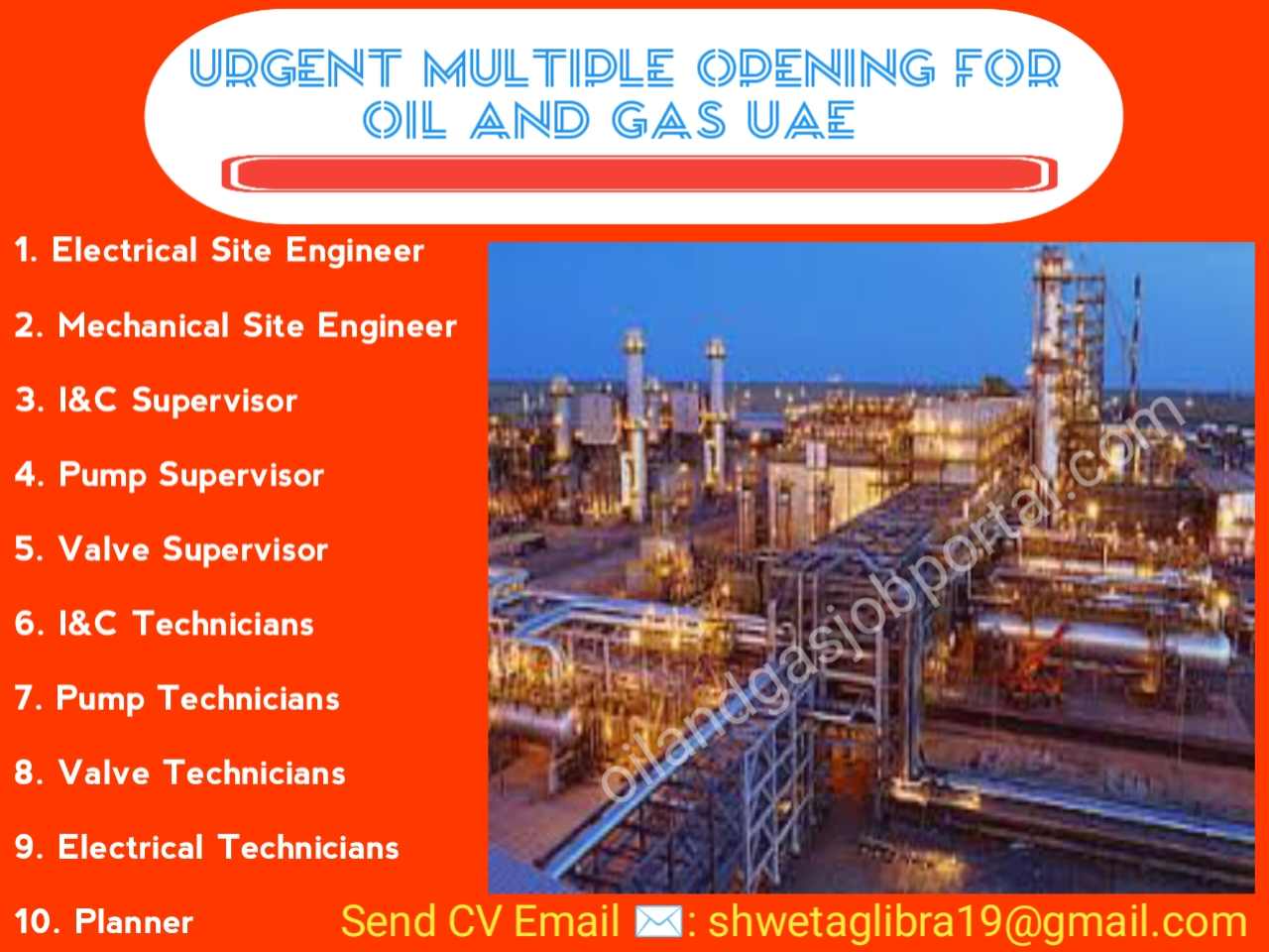 Urgent Multiple Opening for Oil and Gas UAE Abudhabi 