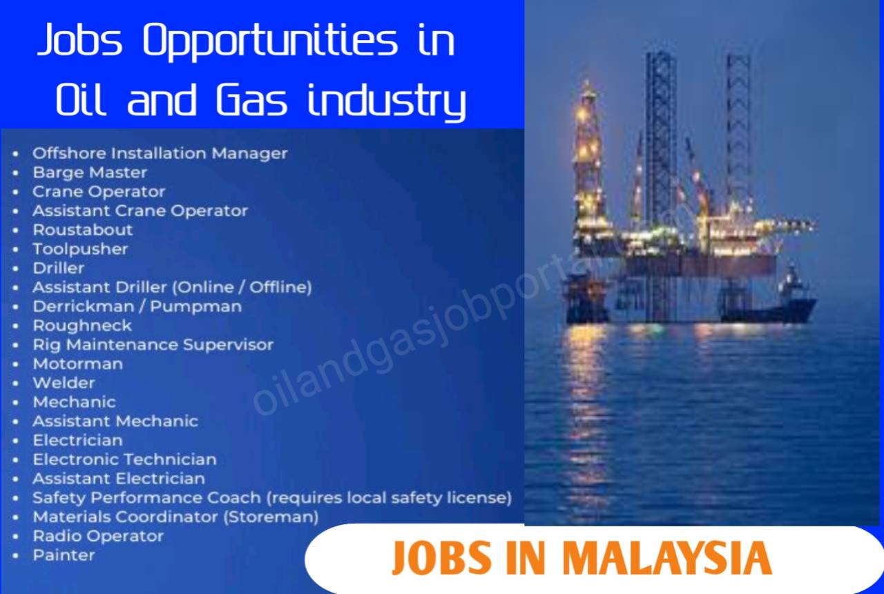 Oil and Gas Jobs Careers Vacancies opportunities in Malaysia 